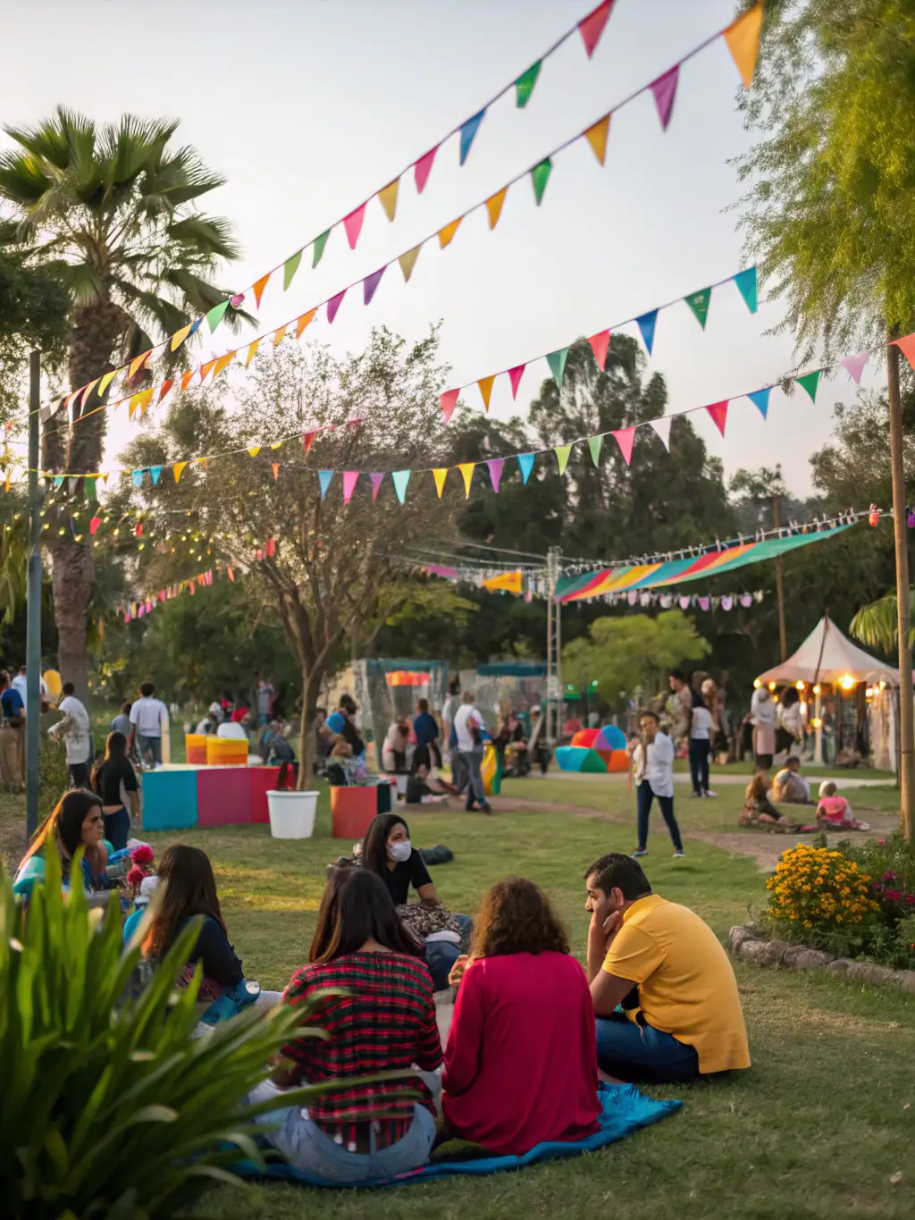 A vibrant photo of a community outreach event organized by the museum, showcasing local artists and cultural performances.